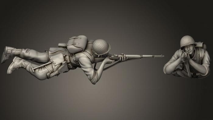 Military figurines (STKW_0230) 3D model for CNC machine